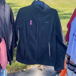 Womens large Breast Cancer Columbia Fleece